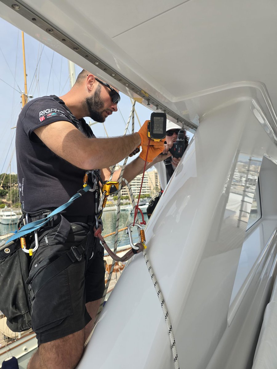 RSBRigging's tweet photo. Luis and Bernat are now approved to carry out annual inspections of Henriksen LSA rescue hooks in accordance with MSC(402)96 requirements.
#RSBRigging #SuperyachtRigging #LSA #Henriksen #LoadTesting #MarineSafety #YachtCompliance #RiggingInspection #MarineEngineering #MSC40296 https://t.co/oURSxaVwyx