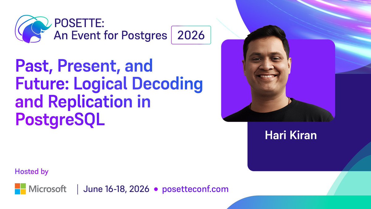POSETTE: An Event for Postgres 🌟 🎥 #PosetteConf tweet media