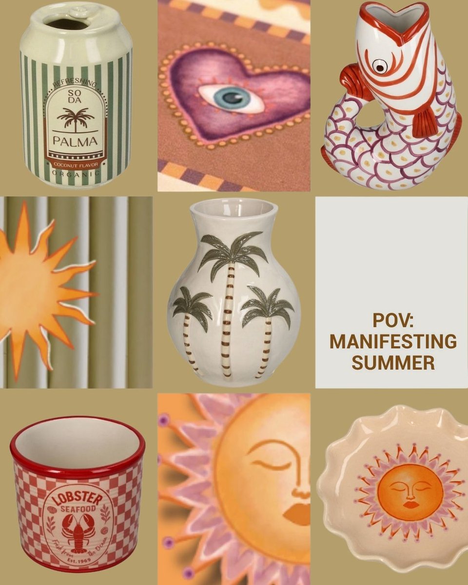 BVKersten's tweet photo. Décor for a vacation state of mind. 🌴 
 
Inspired by sandy shores, charming boutiques and one-of-a-kind finds discovered on your travels.  
 
Curate an assortment that captures the carefree spirit of summer.   

Shop now. 🌞 https://t.co/Huwo5VItLf
