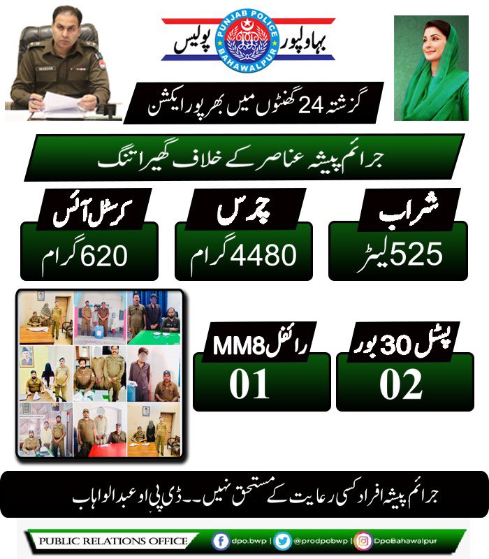 Bahawalpur Police tweet media