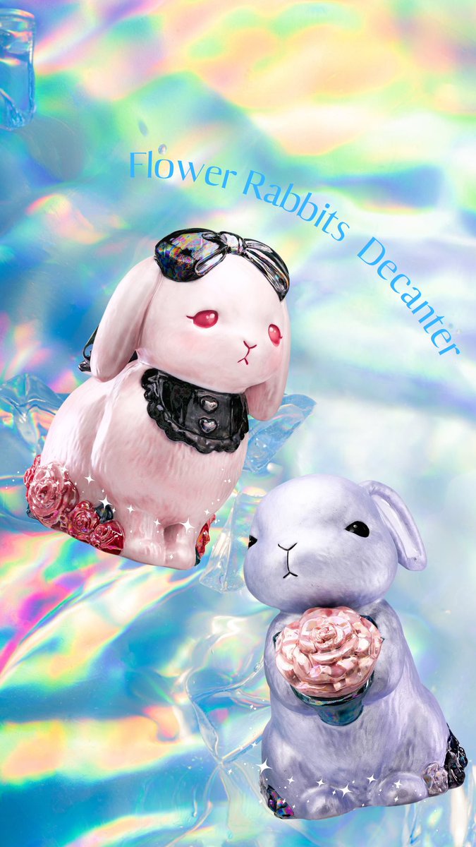 Flower Rabbits Decanter フラワーラビッツデキャンタ (@frd0907
