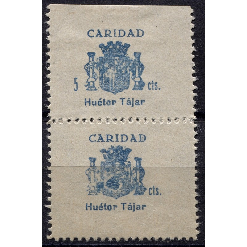 colectalia's tweet photo. Huetor Tájar, pair with bottom stamp without 5 in the value, Allepuz 6 &amp; 6b, rare, MH
https://t.co/xruVsX6haR https://t.co/65UQkC39R5