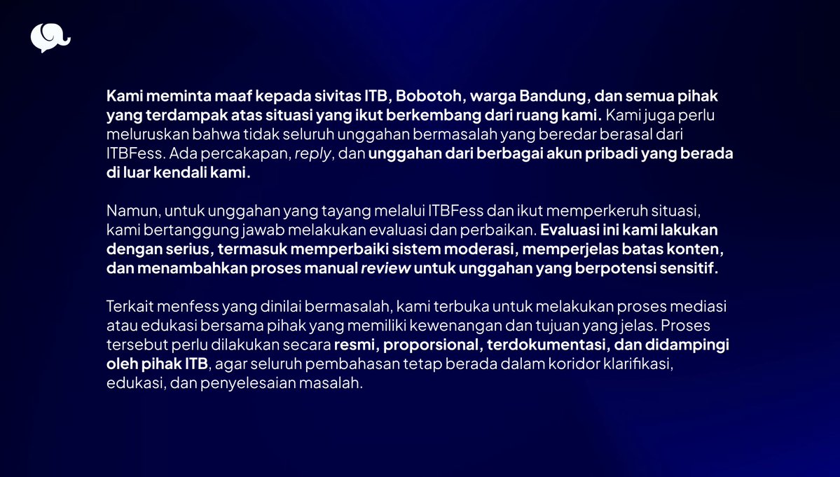 ITBFess tweet media