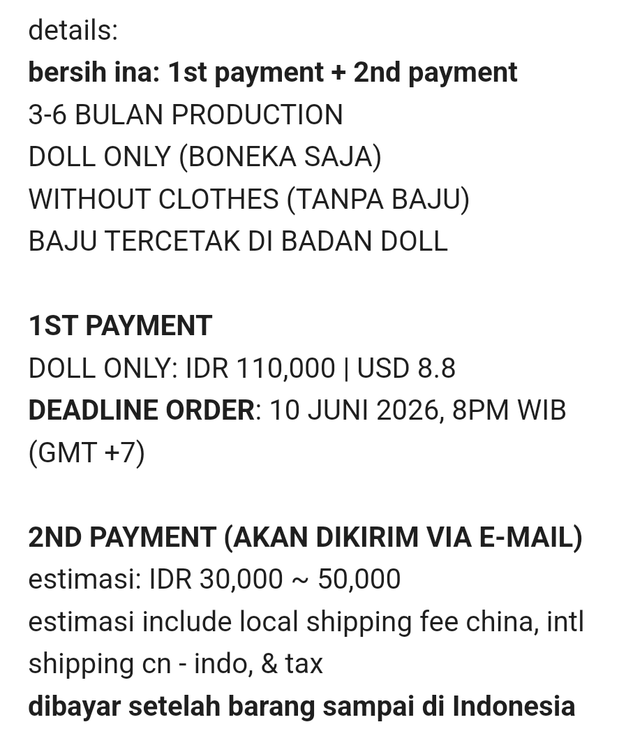 takoyakinyu's tweet photo. [🇮🇩.🌏 go help rt/like]

Slam Dunk `Happy Shouhoku` 10cm printed body doll
 
💰 IDR 110,000
💰 USD 8.8
❌ ISF+tax (chn) 
CLOSE: June 10, 2026. 8PM WIB (GMT+7)

FAQ: https://t.co/TsDW7yUzyL 
order &amp; details: https://t.co/309oytHL0e https://t.co/uX2abJchaW