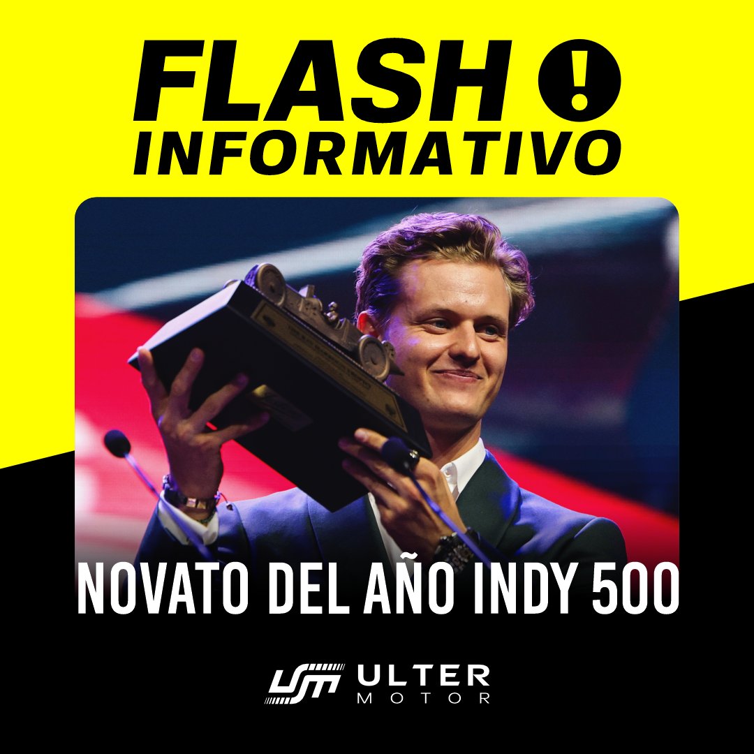 ultermotor's tweet photo. 🚨 Mick Schumacher gana el premio al novato del año de la #Indy500 2026

Este siempre ha sido un premio de debate, para mi Caio Collet hizo un mejor mes de mayo pero entiendo que la penalización post qualy y no terminar la carrera le hayan jugado en contra😬

#IndyCar #F1 #NASCAR https://t.co/02eYDEKlYE