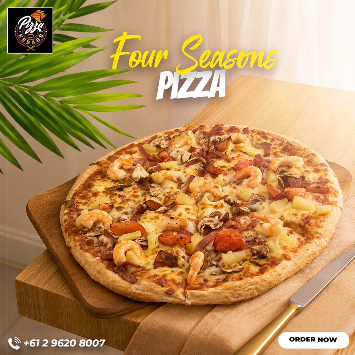 pizza2kebab's tweet photo. 🍕 Four toppings. One legendary pizza. 🔥
Loaded with flavour in every slice 😍✨
Order your Four Seasons Pizza today 👌

#FourSeasonsPizza #Pizza2Kebabs #PizzaLovers #Foodie #PizzaNight #FoodCravings

https://t.co/BYEOf3pVjM https://t.co/w3ijgAcMnU