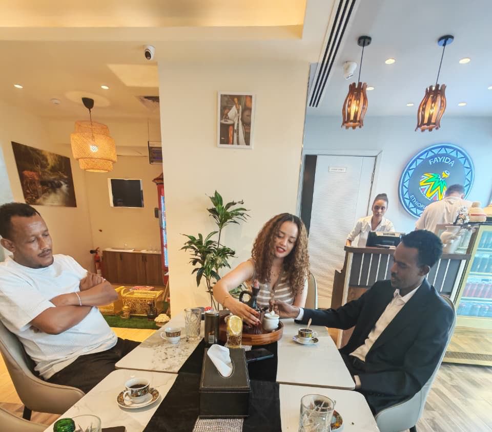 CGZerihunDXB's tweet photo. I had the opportunity to visit #Fayda #Ethiopian Restaurant in #AbuDhabi.
I enjoyed the delicious taste of the food and listening to the success story of the owner of the restaurant, Asli. Proud of Ethiopian business persons in UAE who succeeded passing through numerous challenges.