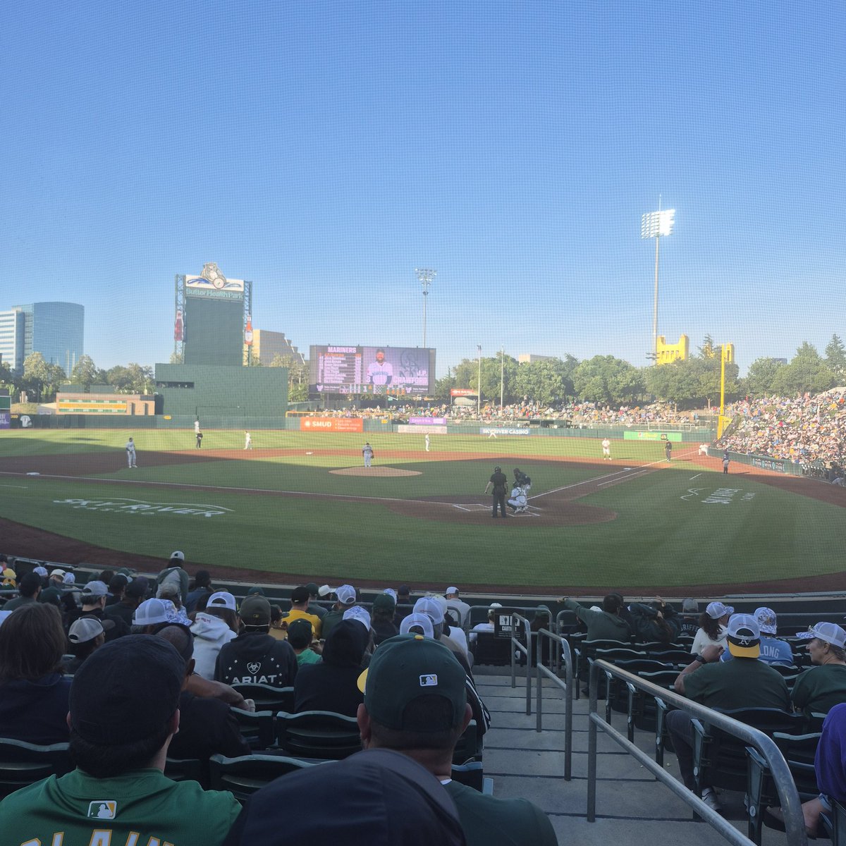 scottpt99's tweet photo. Back to #28 
Mariners at Athletics in Sacramento https://t.co/waMILxtlaV