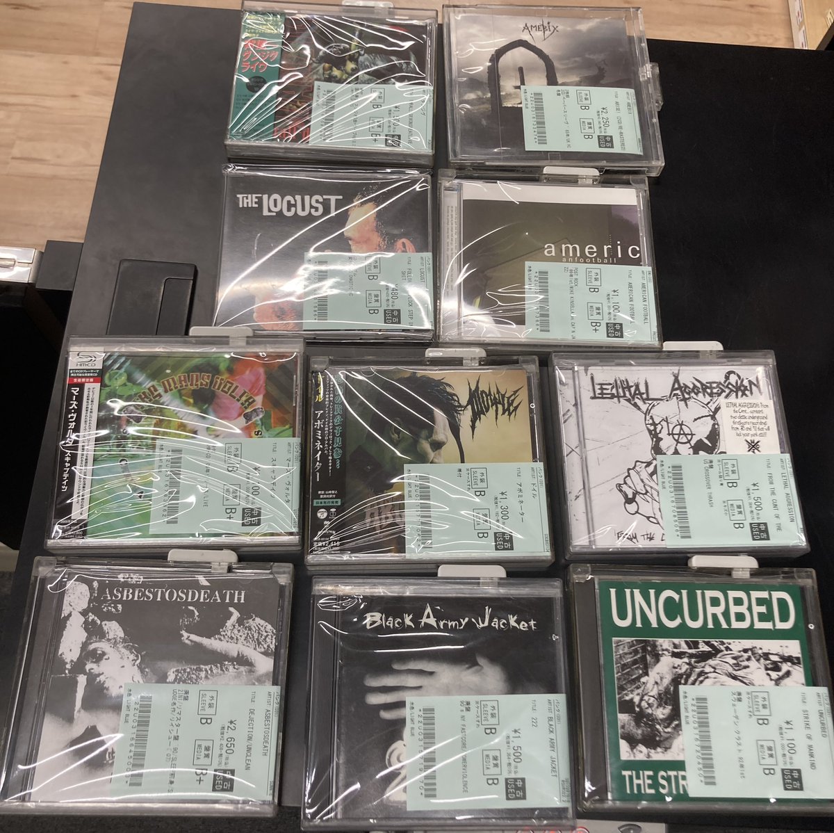 bacho、THE NERVES、NK6、ストライクス、銀杏、ASBESTOSDEATH、T字路s