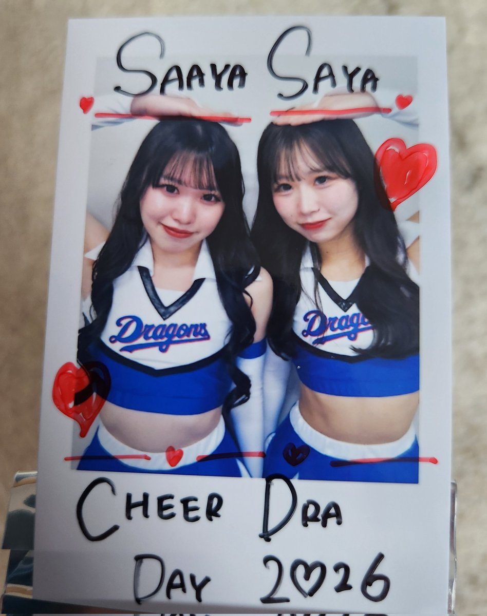 チアドラゴンズ　チェキ チアドラチェキ交換 譲 SAYA SAAYA チェキ 求 MAI NANOHA 現地交換