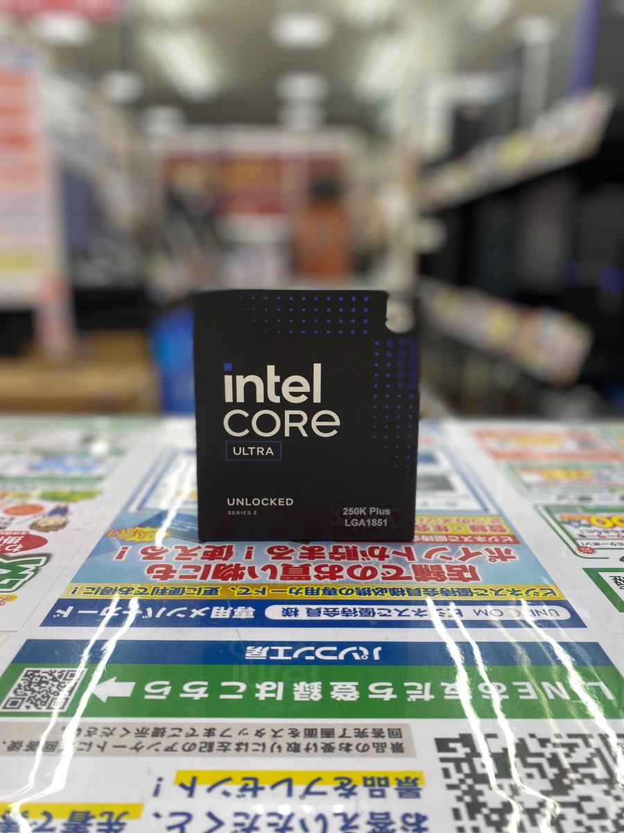 PK_shizuoka's tweet photo. ✨Intel Core Ultra 5 250K Plus 入荷しました‼✨
マルチタスクもゲームもサクサク!🍪🍪
コスパ最強クラスで動画編集・配信・ゲーミングに最適です♪
静岡店で今すぐお試し・ご相談ください!
#CoreUltra #250KPlus #自作PC #パソコン工房 #静岡 https://t.co/ZMiHZGf5m3