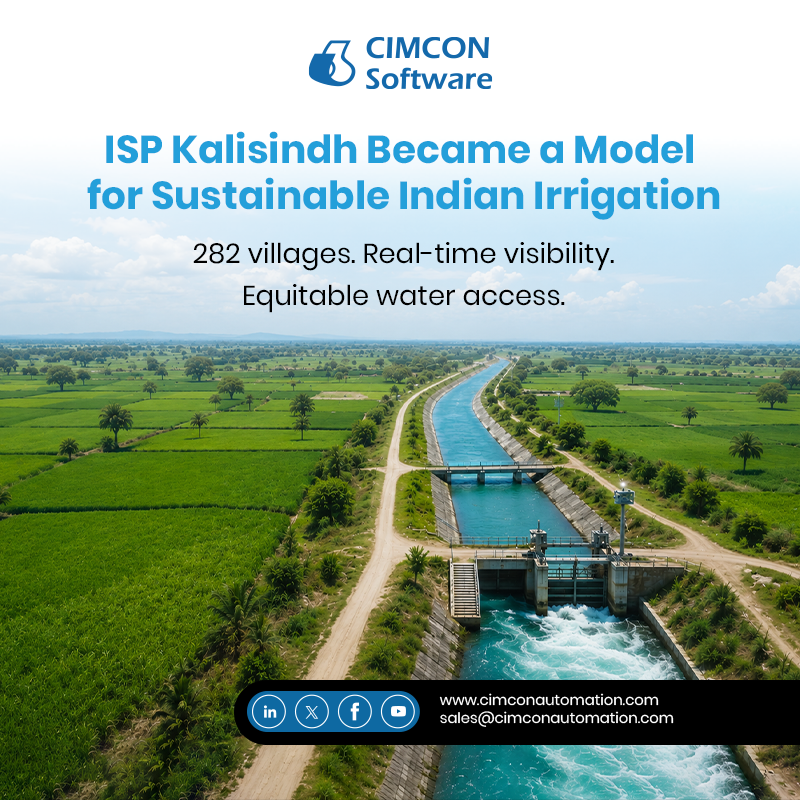 CIMCONAutomatio's tweet photo. 282 villages. 7,200+ RTUs. 150 LoRa gateways.ISP Kalisindh Phase-1 proves how intelligent irrigation automation can deliver real-time visibility, equitable distribution, and operational efficiency at scale. 🌱💧
#SmartIrrigation #IIoT #WaterAutomation #LoRaWAN #SCADA #SmartWater https://t.co/XFuSs8saSv