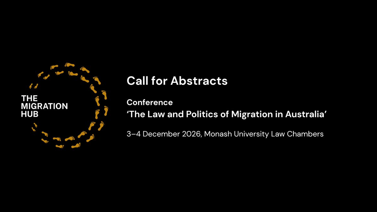 ANUMigration's tweet photo. Sharing an open call for abstracts by Monash University’s Borders, Sovereignty and Justice Lab and the Migration and Mobilities Research Hub.

Abstracts are due by Friday 19th June.

Find out more &amp; submit here: https://t.co/RVdhw4R3nW. https://t.co/jk7fpG8eQm