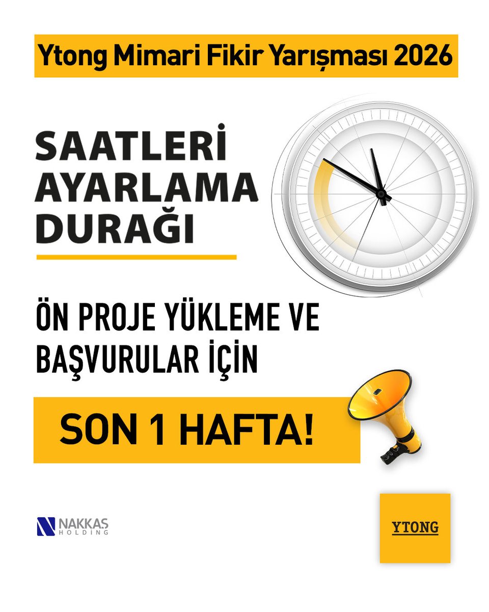 TurkYtong's tweet photo. Ytong Mimari Fikir Yarışmasına katılım için geri sayım başladı. 2 Haziran  saat 23.00’ e kadar başvurularınızı gerçekleştirebilirsiniz. Başvuru için adres 👉 https://t.co/ARTe1Bj70Q

#YtongYarışma https://t.co/p0QQVqoQbu