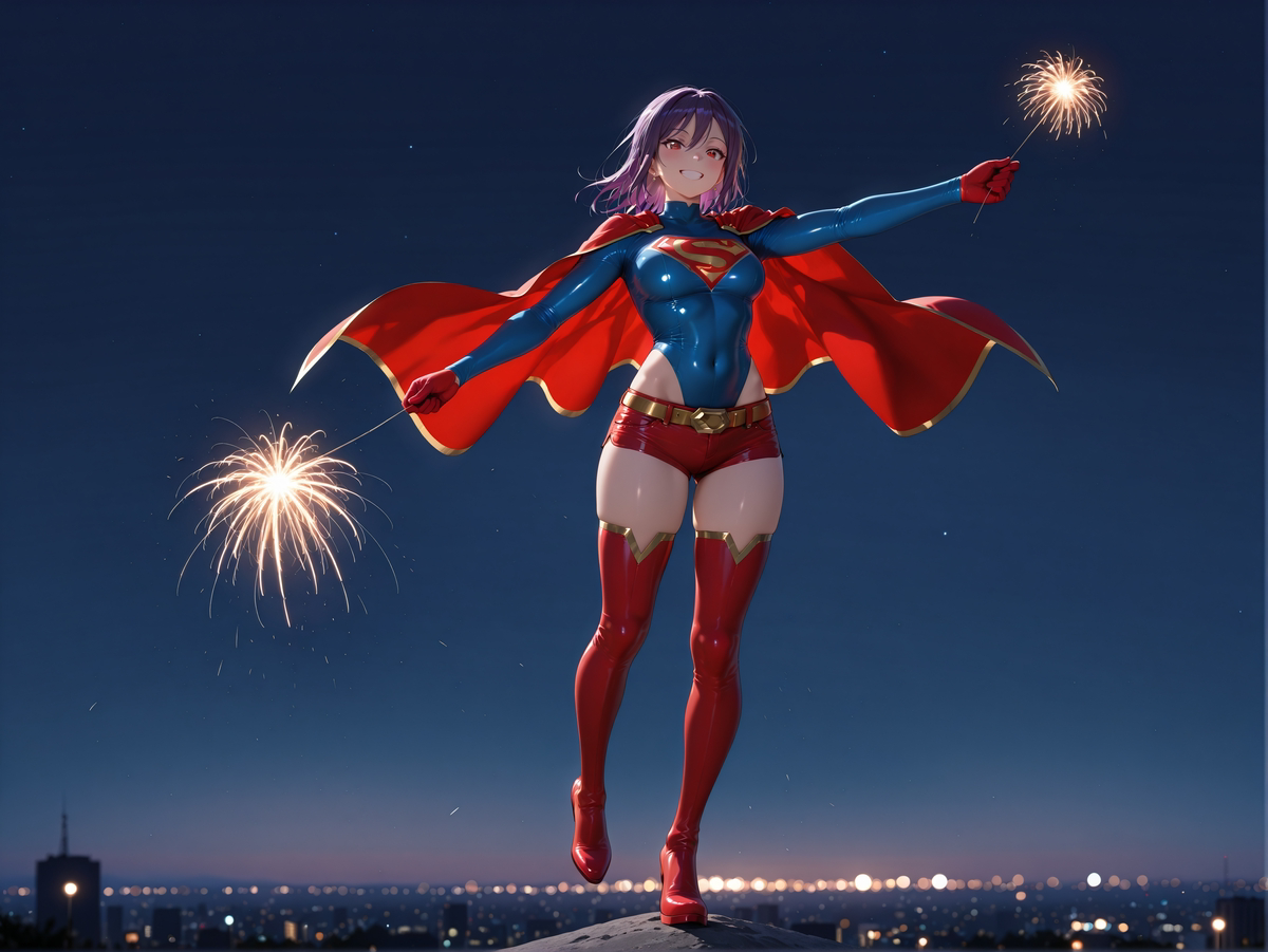 YolandatheVamp's tweet photo. (Seta Kaoru 'Supergirl') by Chih
https://t.co/twmYPw5Jxb
#cape #cloak #AIart #latex #leotard #bodysuit #boots #gloves #purplehair #redeyes #mediumbreasts #DC #Supergirl #superherione #SetaKaoru #BanGDream #longhair #ponytail #shorts #stockings #skirt https://t.co/RdTnUVJ0qX