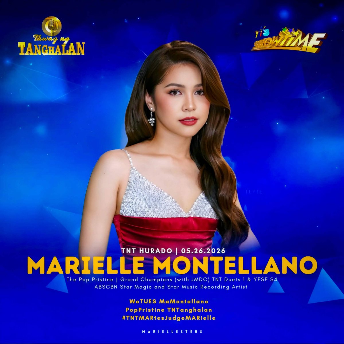 mayieteamonline's tweet photo. PRISTINE TUESDAY!! ☀️

‘Cause it’s another TNT Hurado Marielle Montellano day! Let’s all catch her later as she performs her duties on TNT. Please use the following tags:

WeTUES MaMontellano

PopPristine TNTanghalan

#TNTMARtesJudgeMARielle https://t.co/Wlk53f5p3I