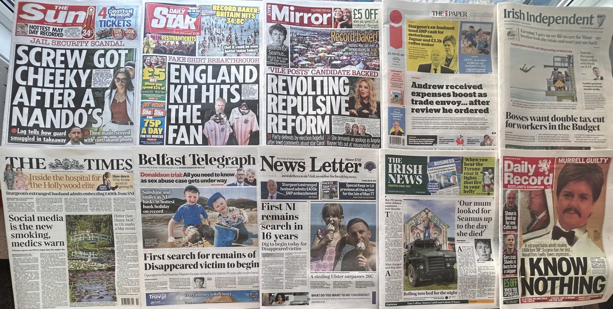 EDiamond136's tweet photo. GOOD MORNING HERES THE NEWSPAPER HEADLINES FOR TUESDAY 26-5-26 …..#BuyANewspaper https://t.co/6l1wmX830r