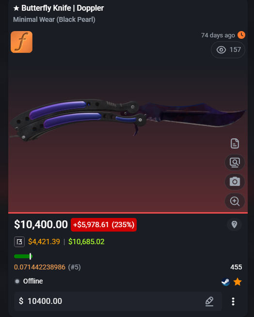 irkedCS's tweet photo. @TDM_Jesus I know its MW, but where tf are these buyers? Only seeing watchers lol https://t.co/vETl0U2B8b