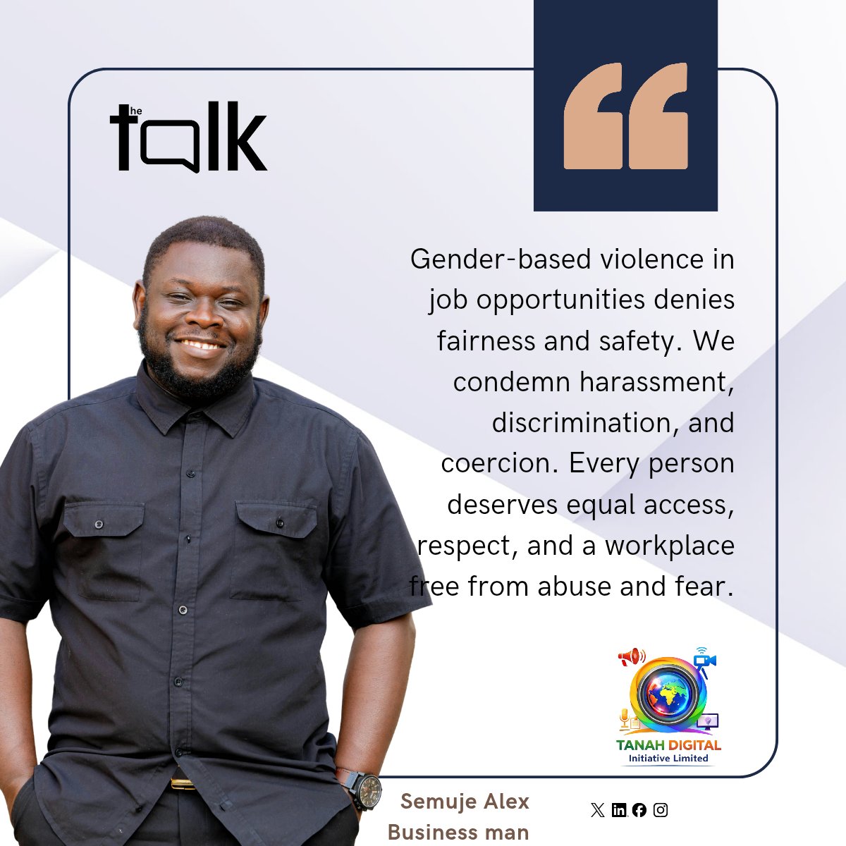 tanahmedia7's tweet photo. The majority will have their way but it is important for the minority have thier say #yourvoicematters #TheTalk
#TanahDigitalInitiative https://t.co/kHr1m7b2Nk