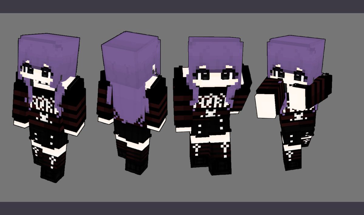 nyapoki_020's tweet photo. Minecraft skin, Hd texture version
/ original character 🖤☠️
#minecraft #minecraftskin #customskin #マイクラ https://t.co/NmbMNXL6wd