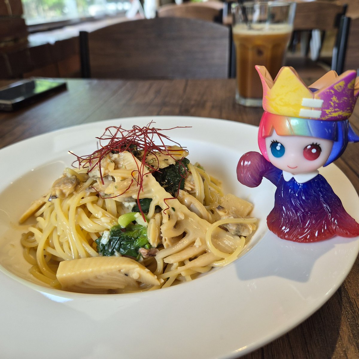 chi_chan327's tweet photo. 彼が頼んだ、だし醤油香るエビアボカドサンド
美味しそう🤤
私は季節のパスタ、たけのこと菜の花のボンゴレパスタ
@ririy4yun
@INSTINCTOY
#ネムネム狼スリーピー #おてんば羊メーメー #Hapico https://t.co/U7IZwvgUhZ