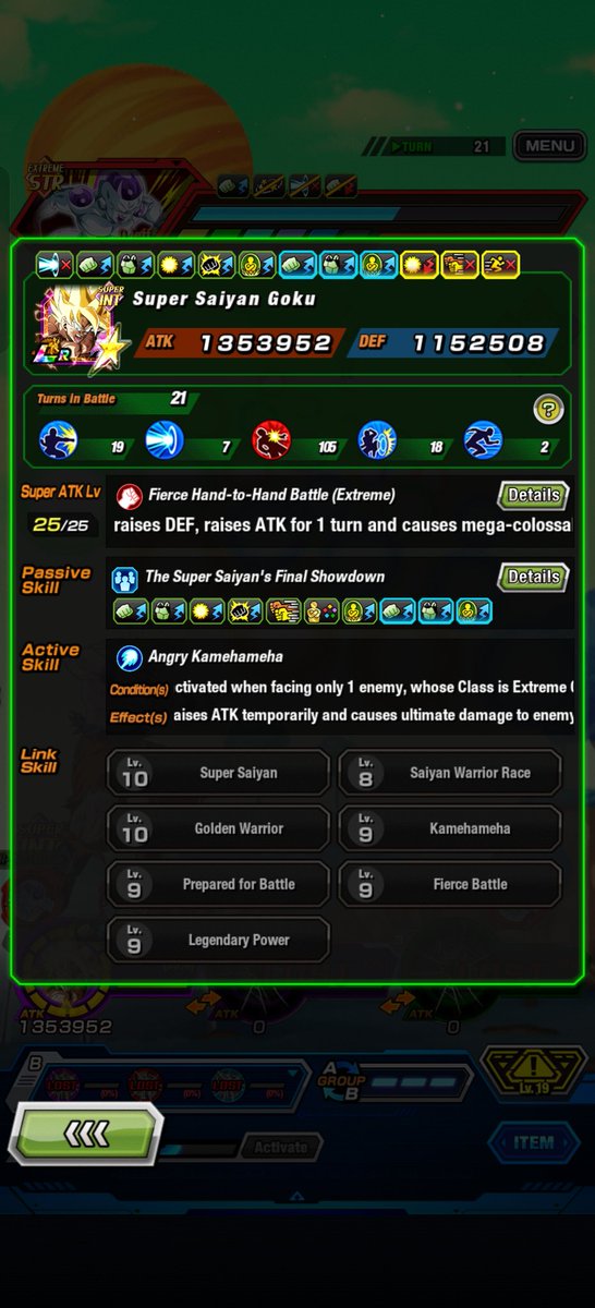 WorldPlayz's tweet photo. @ToonRami i been stuck on Frontier for almost 2 hours against STR Frieza lmao Int LR SSJ Namek Goku Can't do nothing but normals lmao https://t.co/YPPQHo1R9L