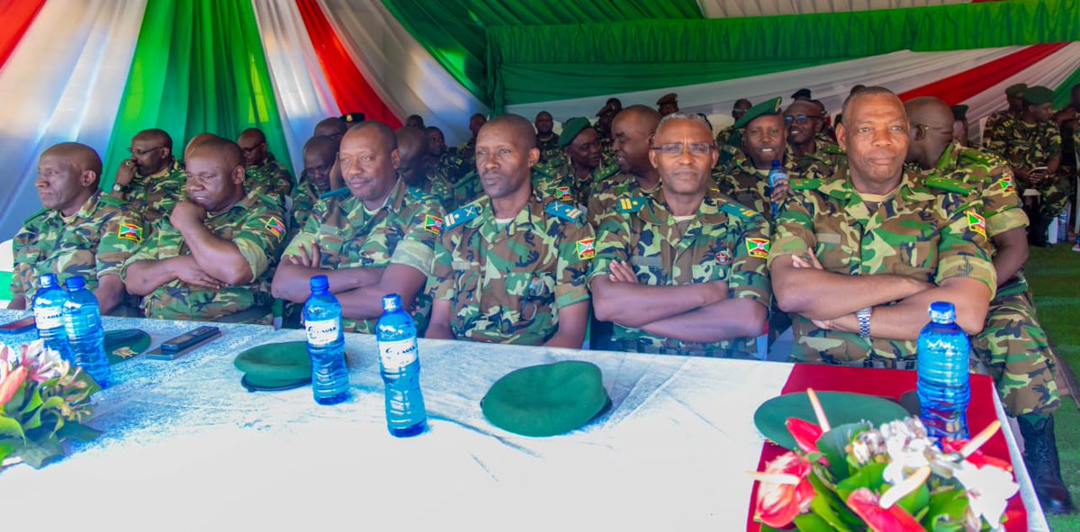 fdnbbi's tweet photo. Le Chef de la FDNB, Gén Prime Niyongabo a procédé ce 25/5/2025 à Gitega, à l'ouverture solennelle du championnat militaire clôturant l'année d'instruction et d'entraînement édition 2025-2026. Il a indiqué que l'instruction et l'entraînement constituent la clé du professionnalisme https://t.co/Psj4IcHXD6