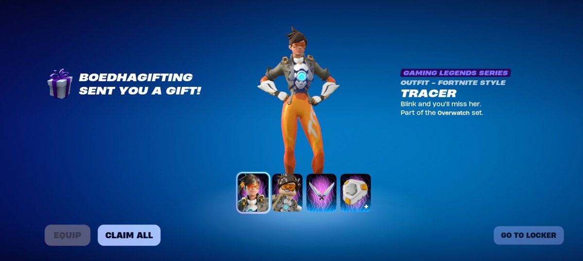 OGxLUFFY's tweet photo. Thank you so much @bulldogboedha for the Tracer skin ❤️
#bulldogboedhalegit https://t.co/5EgaszUQtF