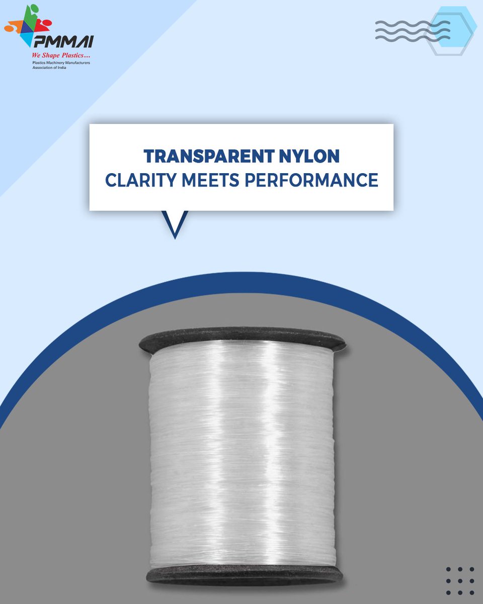 OrgPmmai's tweet photo. Transparent polyamides combine the optical clarity of acrylics with nylon's toughness, chemical resistance, and dimensional stability—serving eyewear, medical devices, and food packaging requiring see-through durability.  

#TransparentNylon #PMMAI #OpticalPolymers https://t.co/szvLIh7gCG