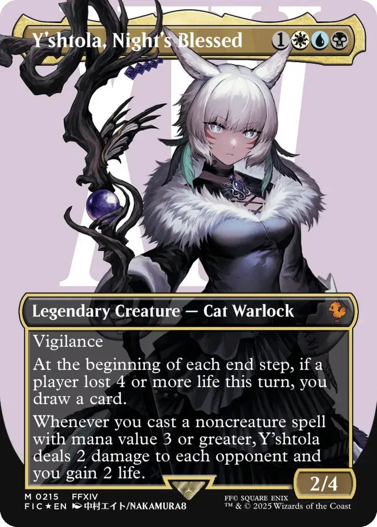 AmitySpells's tweet photo. 11. Y'shtola

I did the thing you aren't supposed to do. I built a bracket 4 Y'shtola deck. 
It's pillowfort and slowly burns the table anytime they try to interact with me. Can't say for sure if it's fun for anybody else, but i'm having a good time!

https://t.co/aVrwdY1MiQ https://t.co/FtNCYjEqiN