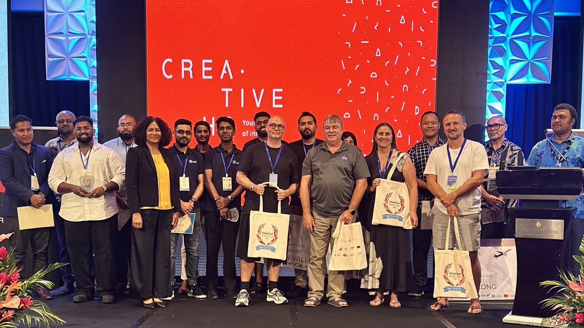 MDFGlobal's tweet photo. MDF celebrates partners Sole and ThirdRoc at Startup World Cup Fiji, with ThirdRoc winning and Sole runner-up. Their success highlights Fiji’s growing startup ecosystem and global potential. #SUWCFiji

@PalladiumImpact @Swisscontact https://t.co/AUtzkBWsVs