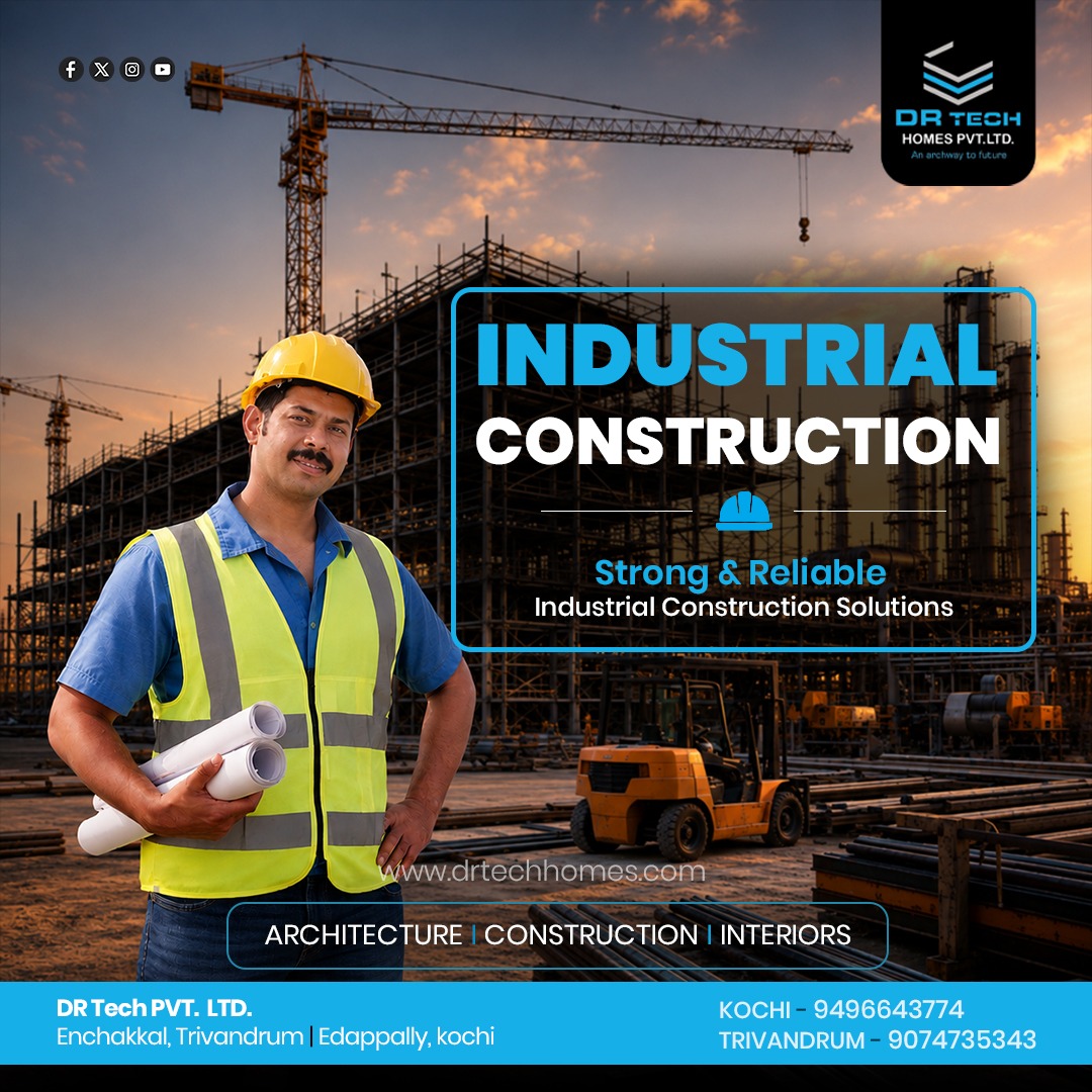 drtechhomes's tweet photo. Building strong industrial spaces with precision and reliability ✨

📍 Trivandrum | Kochi
🌐 https://t.co/Dorez7fnUF
📞 9074735343 | 9496643774

#DRTech #IndustrialConstruction #Infrastructure #Construction #Kochi #Trivandrum https://t.co/MaJ2vatvmu