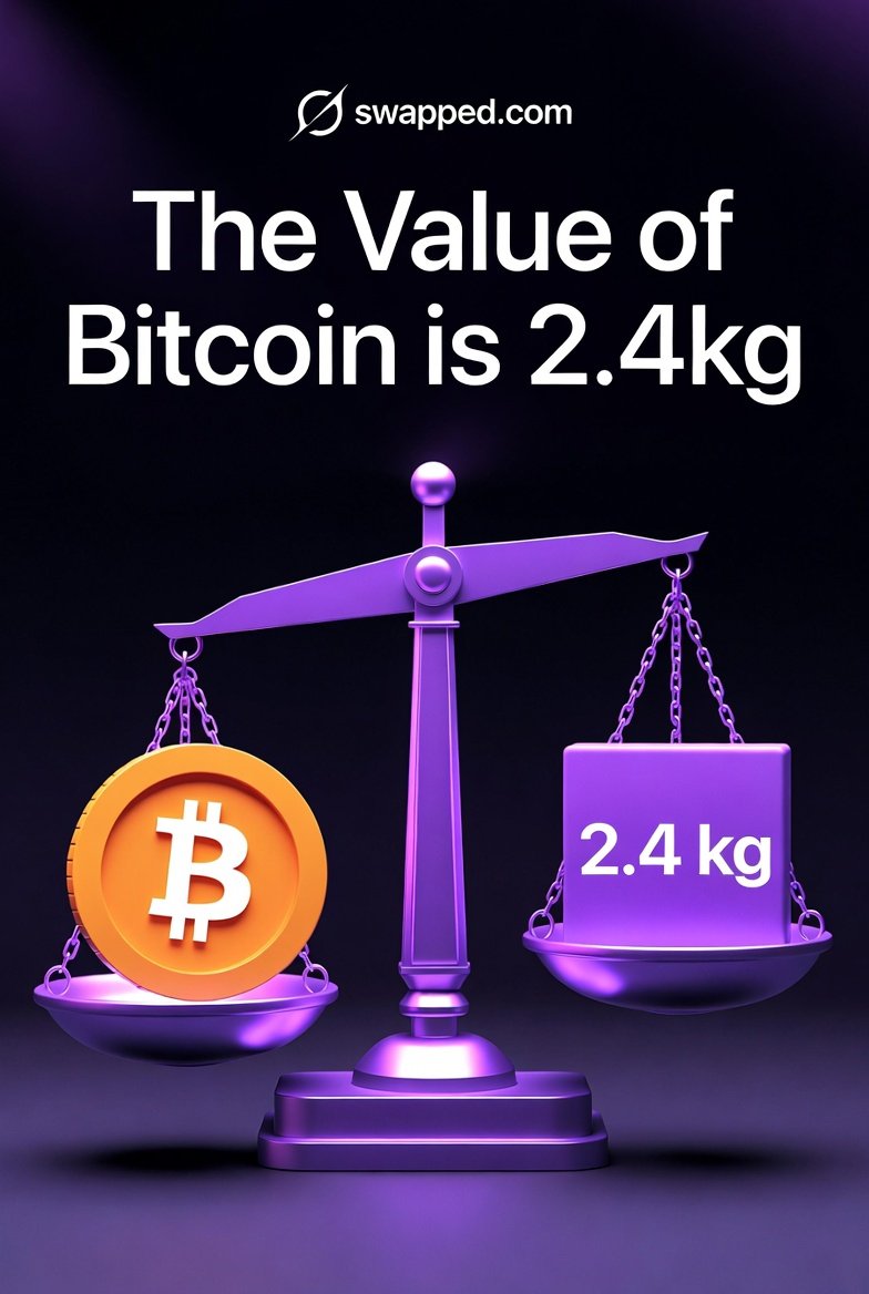 itsur_pe0ny's tweet photo. @swappedcom The value of Bitcoin is 2.4kg!
RT & LIKED β
@swappedcom | #swappedcom https://t.co/x14EIXDTyf