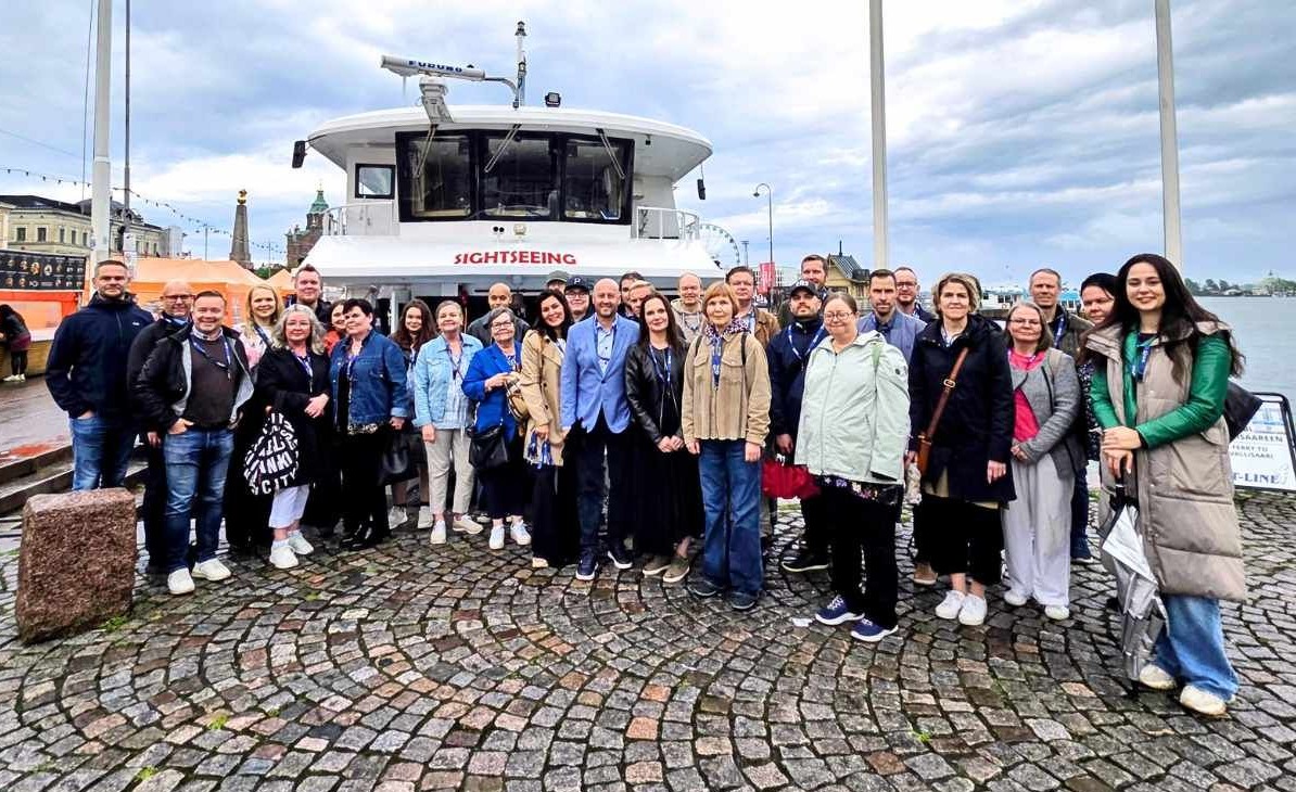 CHS_Finland's tweet photo. Summer day celebrations with the CHS Group team in Helsinki! ⚓💙
A memorable archipelago cruise, great moments together, and milestone celebrations:

🎉 CHS Group 30y
🎉 Scanlink 40y
🎉 Tempro 20y

Thank you to our amazing people for the strong team spirit and shared success. 👏 https://t.co/SkjP0ACDha