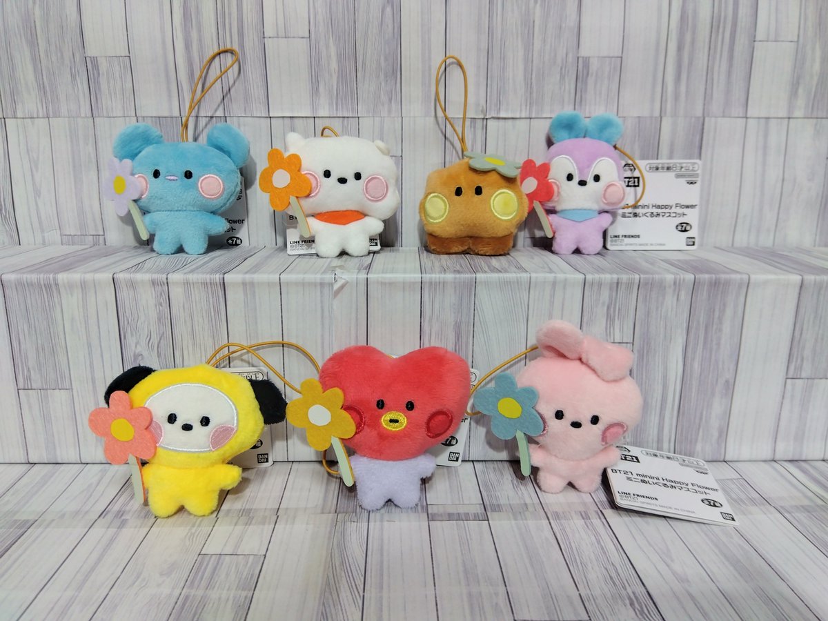 BT21 minini Happy Flower ミニぬいぐるみマスコット』 入荷しました
