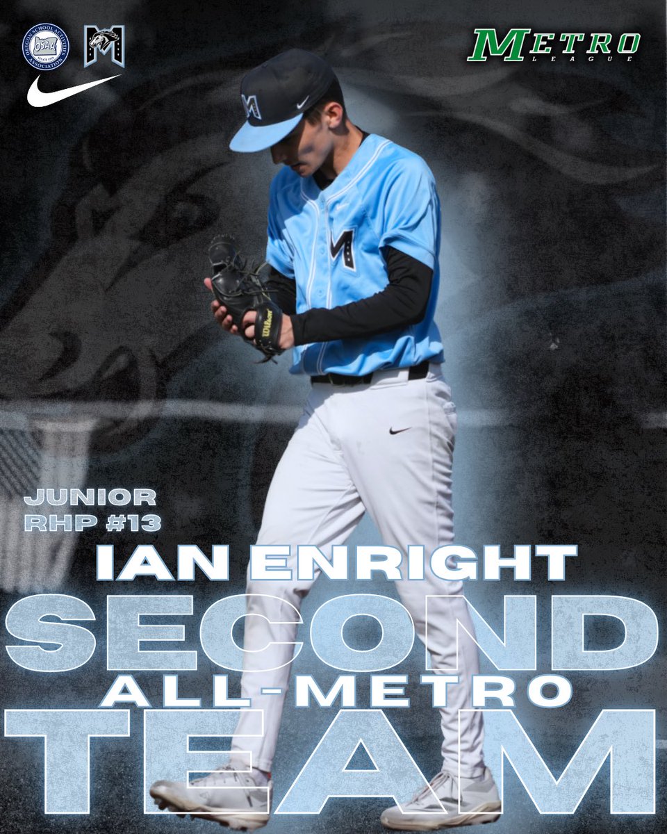IanEnright3's tweet photo. That’s a wrap for my junior season. A lot to build on heading into my senior season.

Oregon 6A Regular Season Stats:
53.1 IP
2.45 ERA
1.15 WHIP
8 BB
47 SO

Also grateful to be selected to the all metro league 2nd team. 

@mavericksmhs @AllWaysPitching https://t.co/5En6y1kNw2