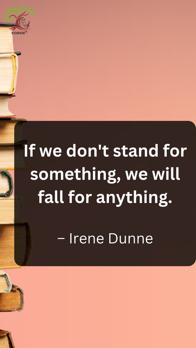 UcskmS's tweet photo. If we don't stand for something, we will fall for anything.
– Irene Dunne

#morningmotivation #thoughtoftheday #ucskmpublicschoolbhiwadi #bestschoolbhiwadi https://t.co/v4LmhlJoRE