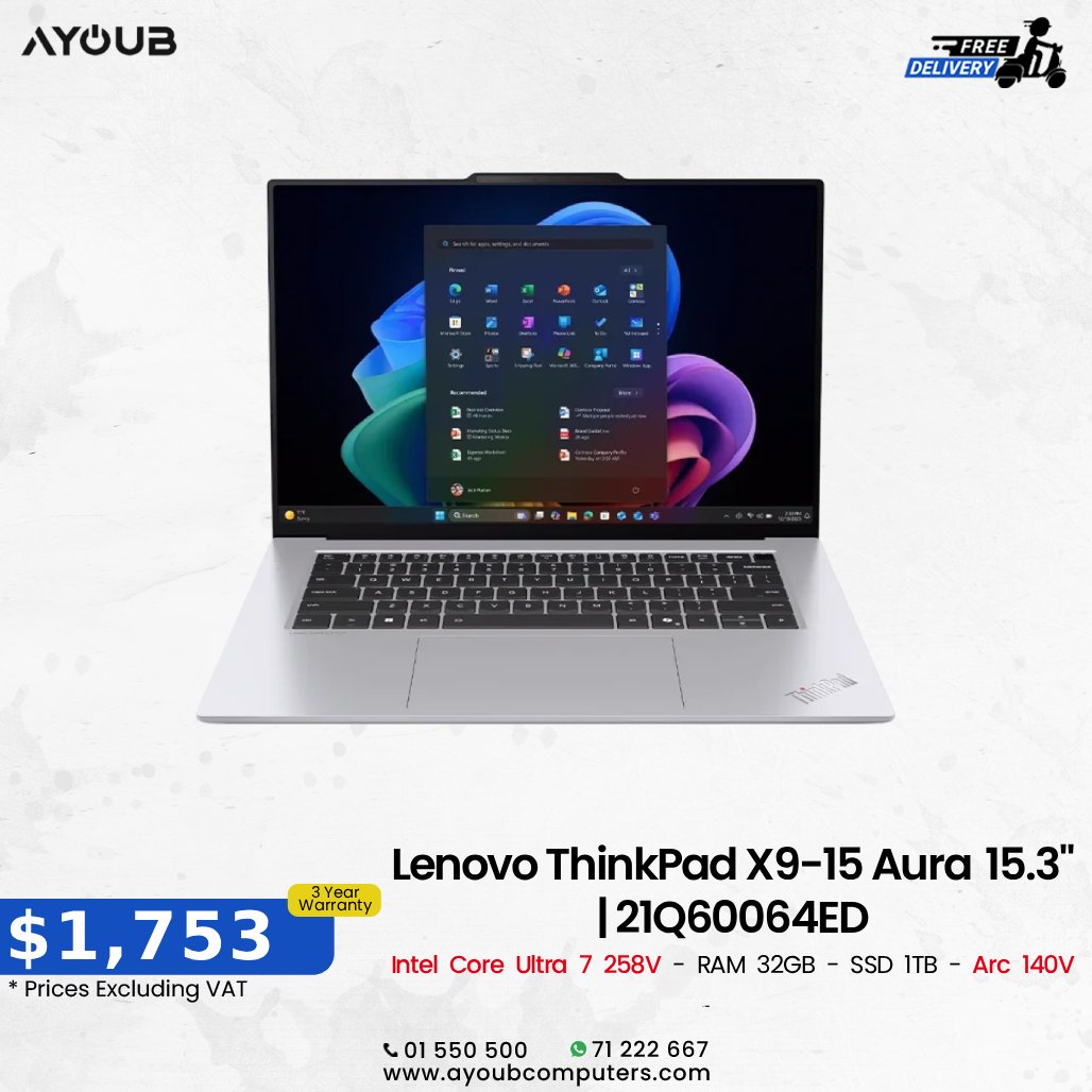 ayoubcomputers's tweet photo. 🦾 Tech Deals You Can’t Miss! 💻🎮
🔥 Laptops • Accessories • Gaming Gear • More

📦 Ready to Order?
💬 DM us or 📲 WhatsApp  71 222 667

🛒 Shop Now: https://t.co/Fa83oyRD6W

🚚 Free Delivery Across Lebanon
Wherever you are in Lebanon, delivery is on us https://t.co/nFDQEKls01