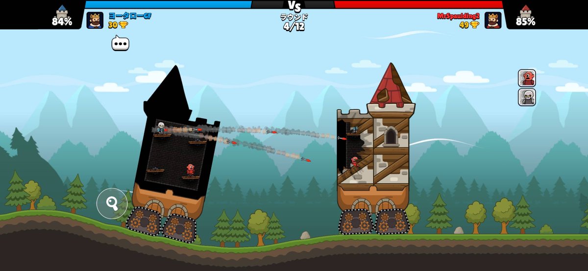 GameFoliage's tweet photo. 砲弾を撃ち込んで、相手の城をまるごと崩せ！
『Castle Busters』は、壁も塔も床も壊せるリアルタイム1v1城破壊PvP。

狙い通りに城が崩れた瞬間の爽快感がたまらない、短時間で熱くなれるストラテジーです！

https://t.co/QnyuKy0xxK

#スマホゲーム
#ゲームレビュー https://t.co/GzZvhRQ66c