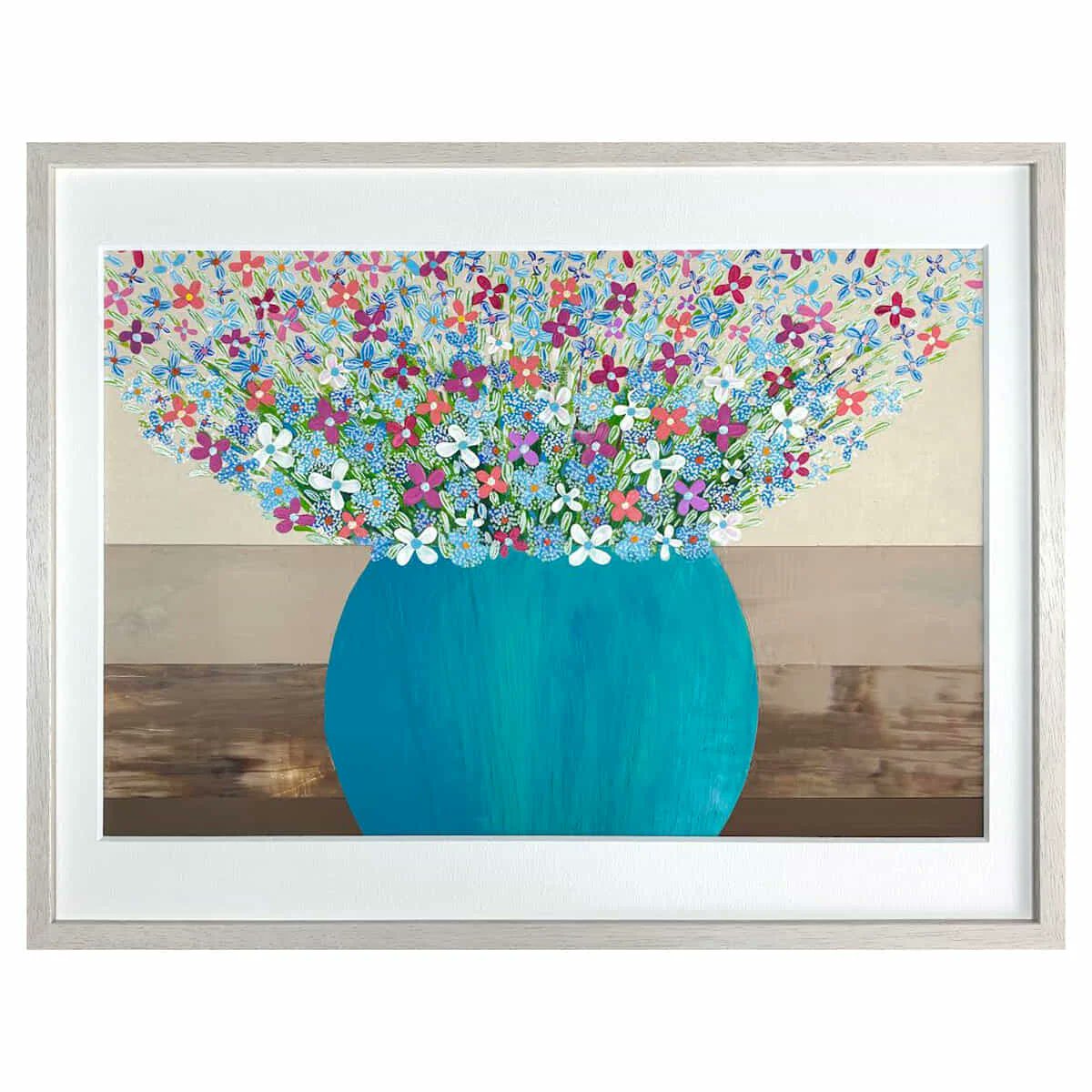 initial_gallery's tweet photo. ✨ Pick up おすすめ作品 ✨

暮らしに、花ひらく彩りを。

可憐な小花たちを、
鮮やかなターコイズブルーが引き立てる一作。
空間を明るく彩ってくれる作品です。

作品：FLOWER 2
作家：ELEMENTI ART

作品詳細はこちら☞
https://t.co/4S0QJoWBN0

#アート #イニシャルギャラリー #IGピックアップ https://t.co/0GYS8b0UJg