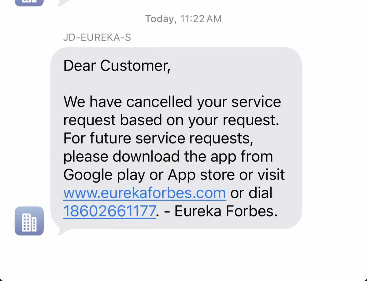 MePooAsh's tweet photo. @EurekaforbesIN You have not provided solution but blatantly cancelled the request demanding me to pay for sub standard quality services @jagograhakjago pls look into this https://t.co/iUPHlkFn2V