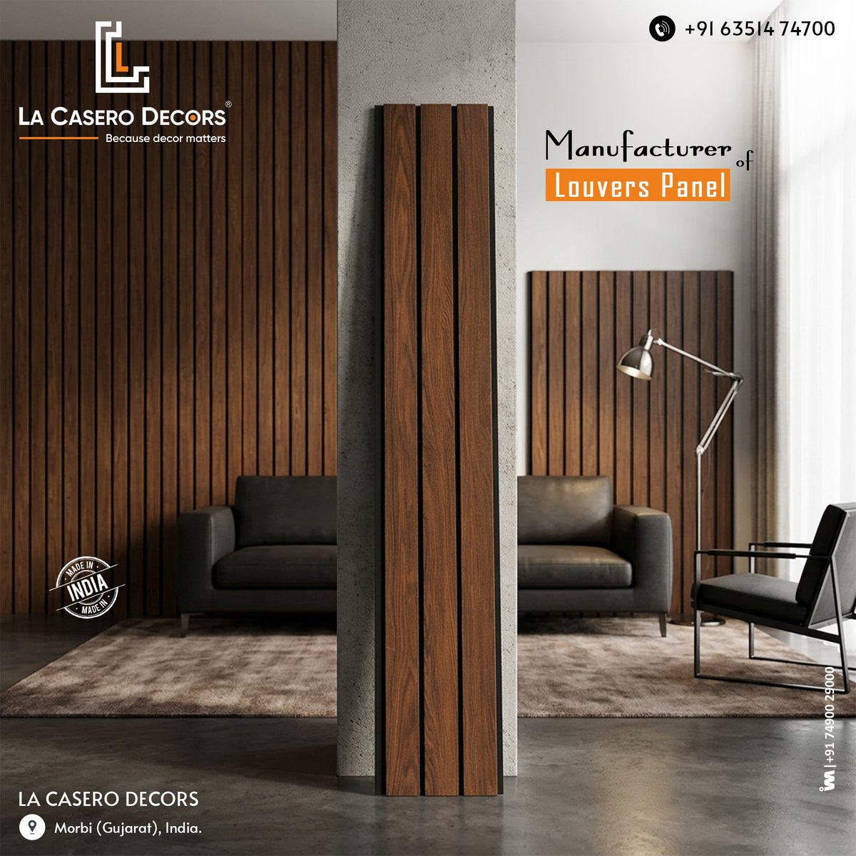 ibais_wooden's tweet photo. LA CASERO DECORS (MORBI)

For enquiry via WhatsApp click:  https://t.co/VE3DzmIwoz

Mr. Jill Bhalodiya: +91 6351474700
#LaCaseroDecors #LaCasero #LouversPanel #walllouvers #walldecor #WallPanels #LouversManufacturer #InteriorDesignIndia #MadeInIndia #HomeDecor
.
@ibais_wooden https://t.co/WqxbQhHpBf