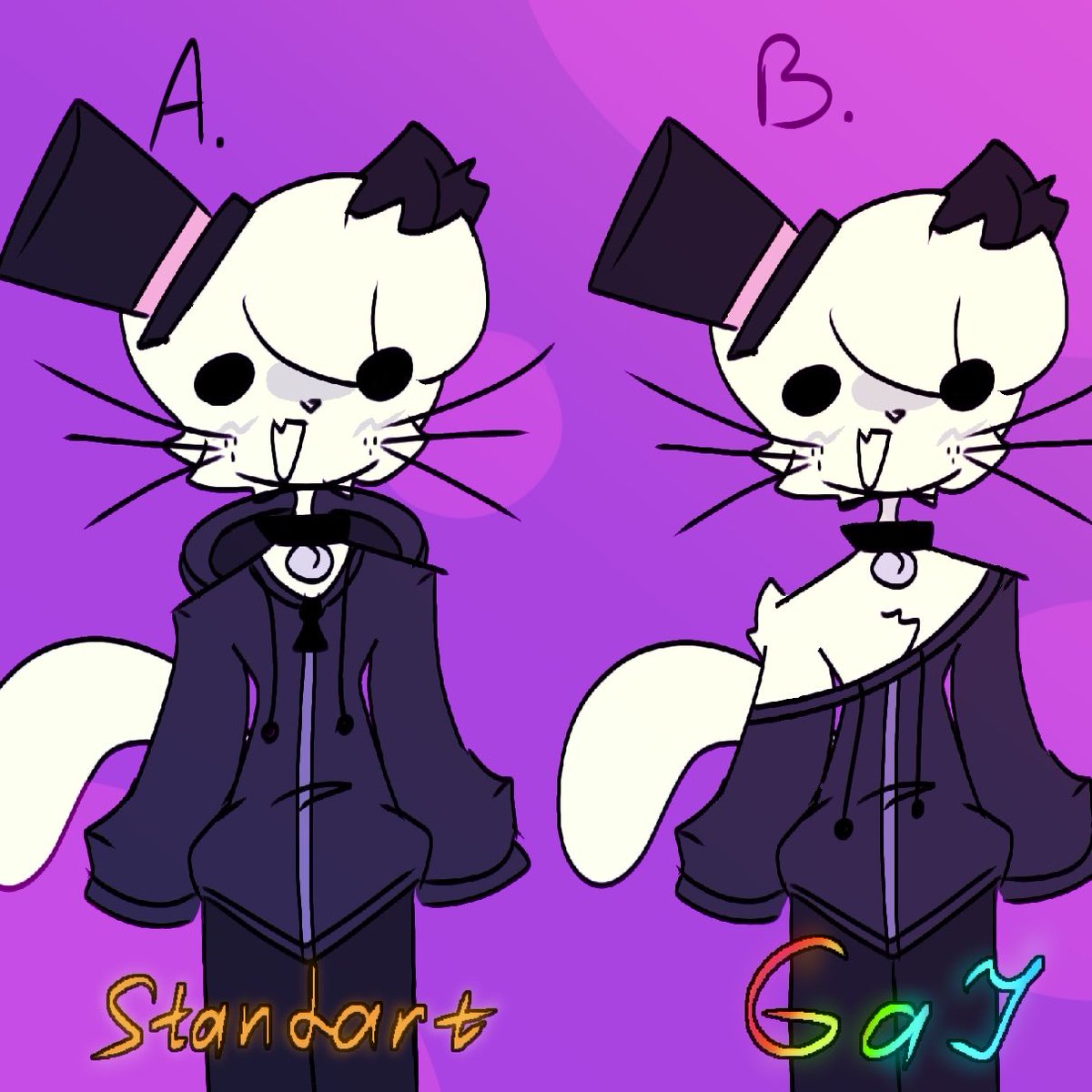 catzu_dhs25's tweet photo. How do u wear a hoodie/T-shirt? :D

#memes #oc #furry https://t.co/Q3s8jB8LcF