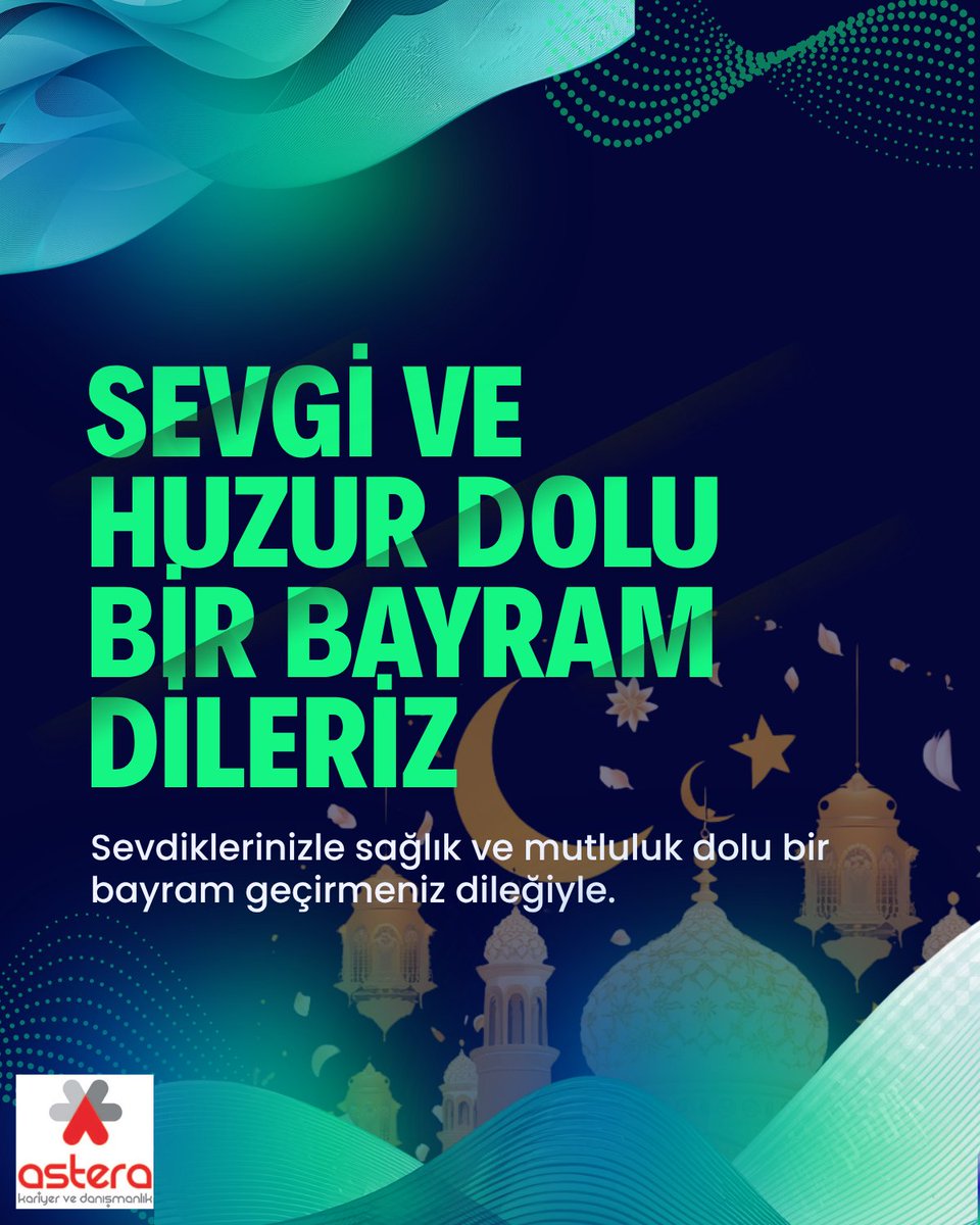 AsteraHR's tweet photo. Sevginin çoğaldığı, kırgınlıkların unutuğu güzel bir Kurban Bayramı dileriz.

İyi Bayramlar ✨

Happy Eid ✨

#KurbanBayramı #İyiBayramlar #HappyEid #Bayram #MutluBayramlar https://t.co/qNYubkSFwN