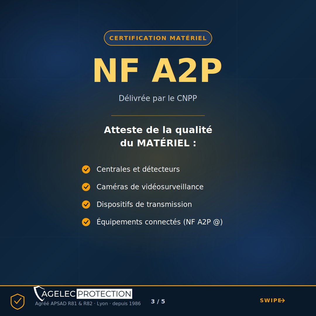 AgelecP's tweet photo. 🔐 4 normes décident si votre assurance vous couvrira en cas de sinistre :
EN 50131 · NF A2P · APSAD · ISO 62676
Le guide complet 👉 https://t.co/nHd8N3M1LP
#SécuritéÉlectronique #APSAD https://t.co/qnOryajJea