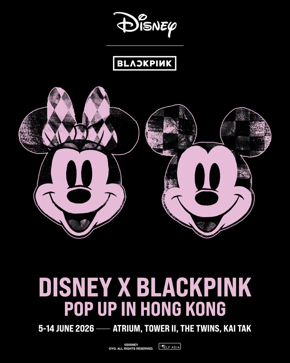 Hong Kong, DISNEY x BLACKPINK in your area! 🖤💖 The exclusive POP