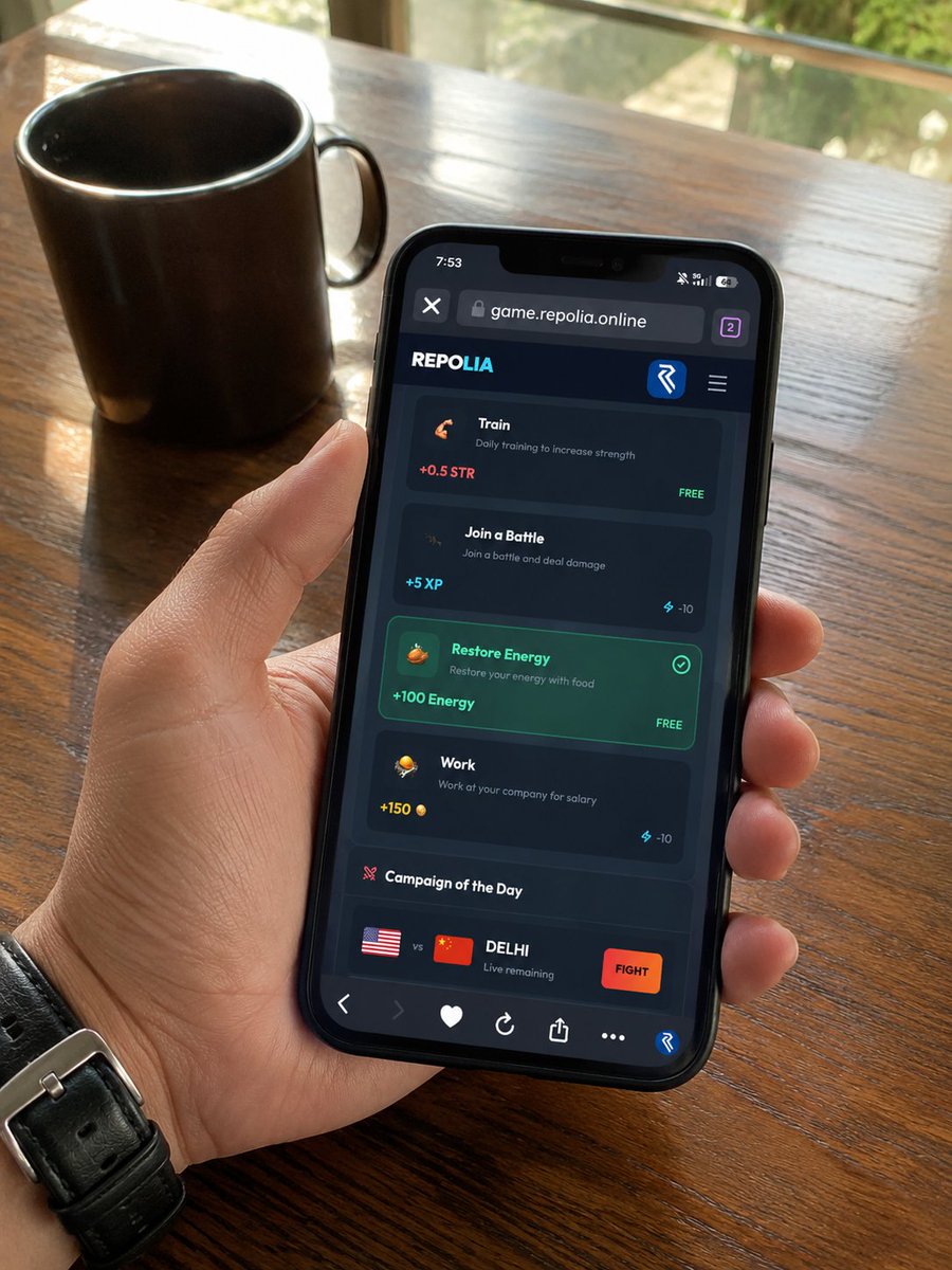 Repoliaonline's tweet photo. Good morning, and have a great week, #Supra family. Don’t forget to complete your daily tasks on Repolia.
Haven’t created a player profile yet?
 Let’s play the testnet together! https://t.co/y5ell1qYbO