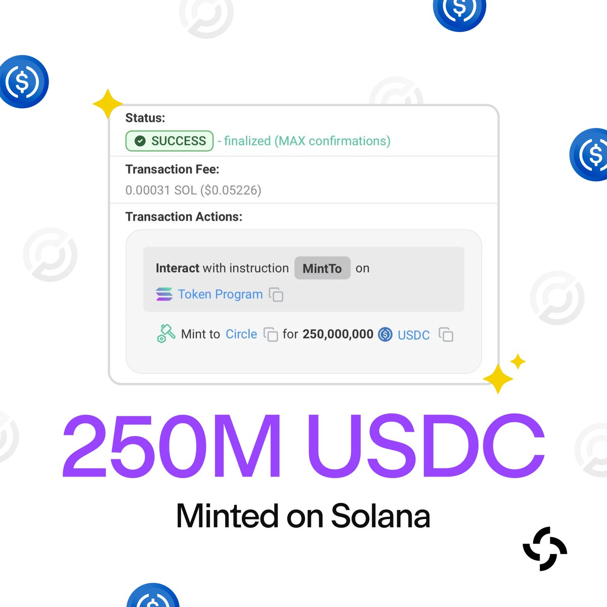@SolanaFloor ayaa tweet muhiim ah ka qoray $USDC