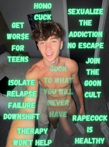 IntoxGoon67's tweet photo. SEXUALIZE THE ADDICTION
GET WOR$E FOR TEENS
JOIN US
TAKE DRUGS UNTIL YOU CAN'T THINK OR CUM
DOWNSHIFT FOR THIS ABU$IVE 19 YEAR OLD

#Findom #intox https://t.co/R1AIiWh5Ya