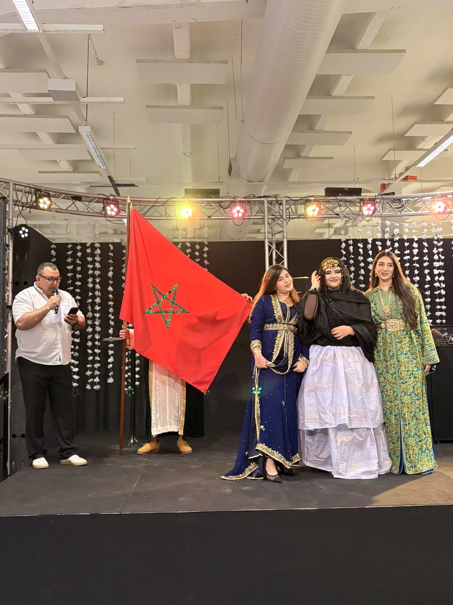 MoroccoInFIN's tweet photo. Africa Day Celebration 🌍

🇲🇦 The Moroccan Sahraoui dress and caftan stood out at the Africa Day celebration, showcasing the richness and elegance of Moroccan heritage. Accompanied by traditional Moroccan mint tea, flavorful delicacies, and Moroccan folkloric music 🎶, they added a warm and authentic touch to the event.

The celebration beautifully reflected Africa’s cultural diversity and unity, highlighting the richness of the continent’s traditions in a spirit of friendship and exchange. ✨